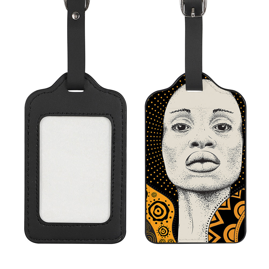 African Woman Print Luggage Tag