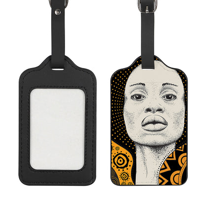 African Woman Print Luggage Tag