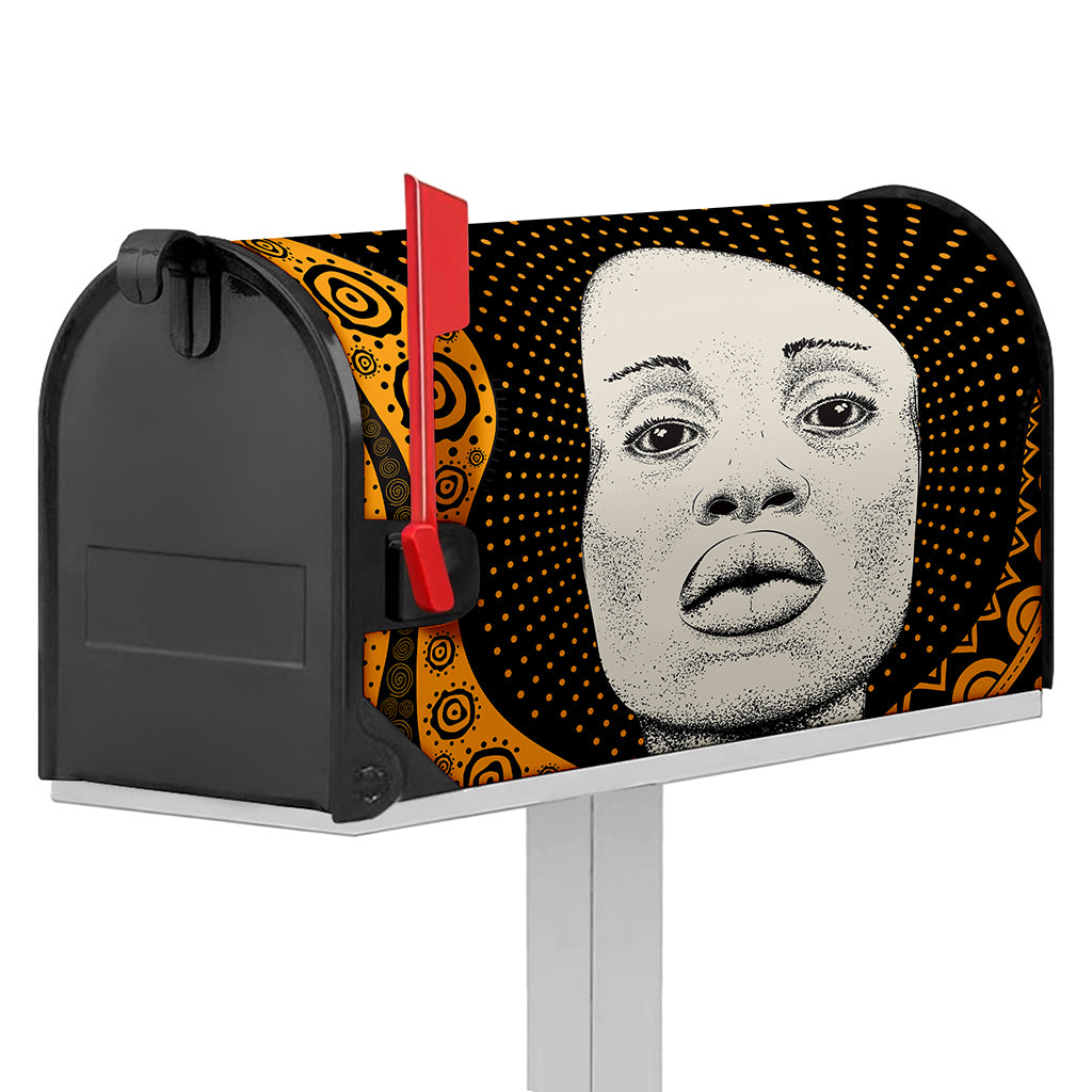 African Woman Print Mailbox Cover