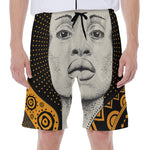 African Woman Print Men's Beach Shorts