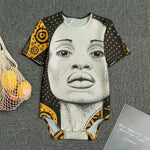 African Woman Print Men's Bodysuit