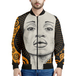African Woman Print Men's Bomber Jacket