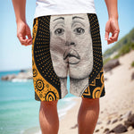 African Woman Print Men's Cargo Shorts