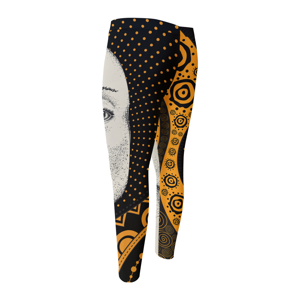 African Woman Print Men's Compression Pants