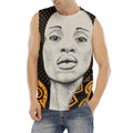 African Woman Print Men's Fitness Tank Top