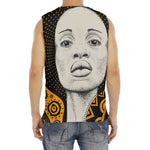 African Woman Print Men's Fitness Tank Top