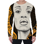 African Woman Print Men's Long Sleeve T-Shirt