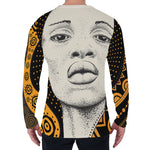 African Woman Print Men's Long Sleeve T-Shirt