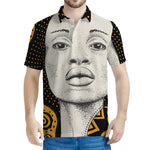 African Woman Print Men's Polo Shirt