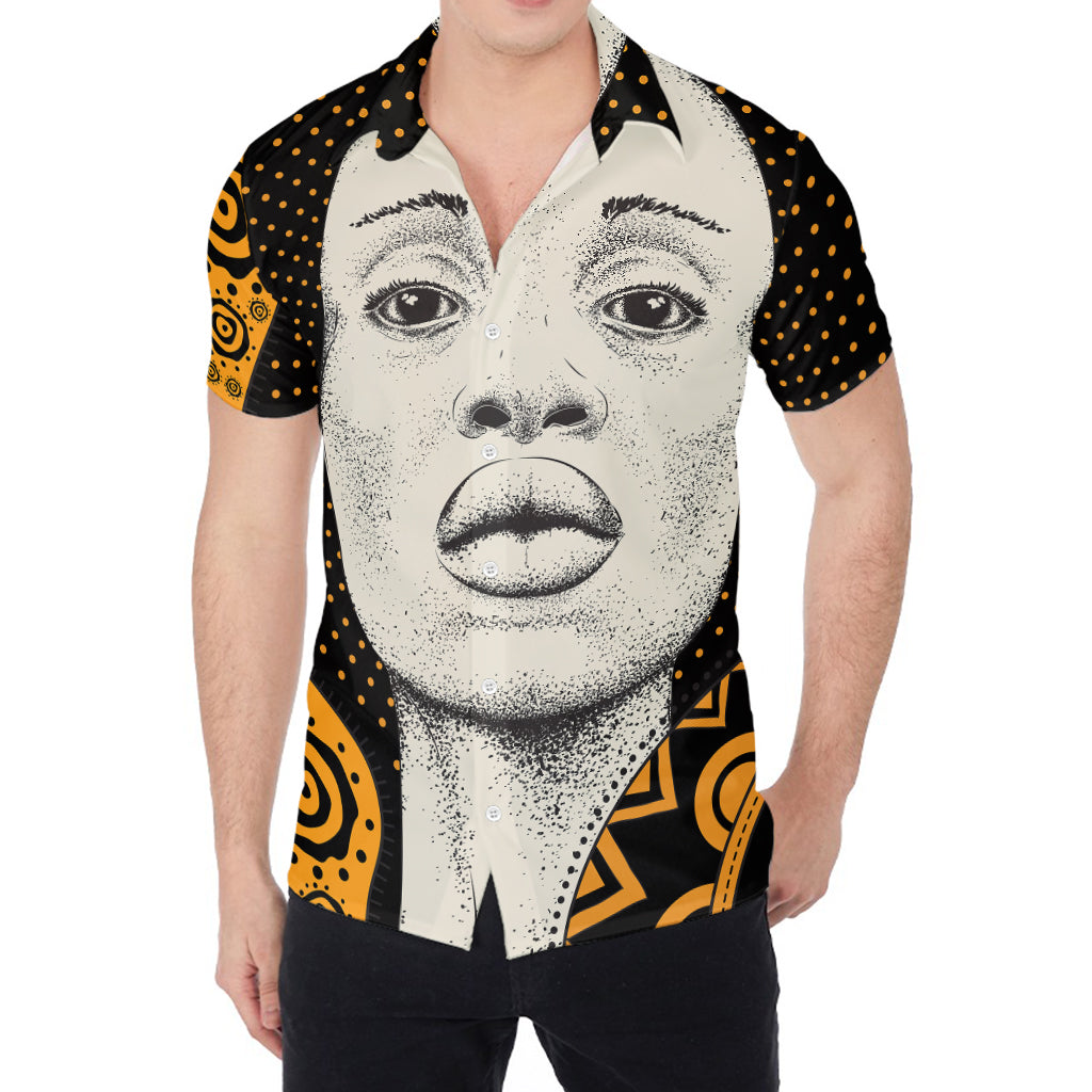 African Woman Print Men's Shirt