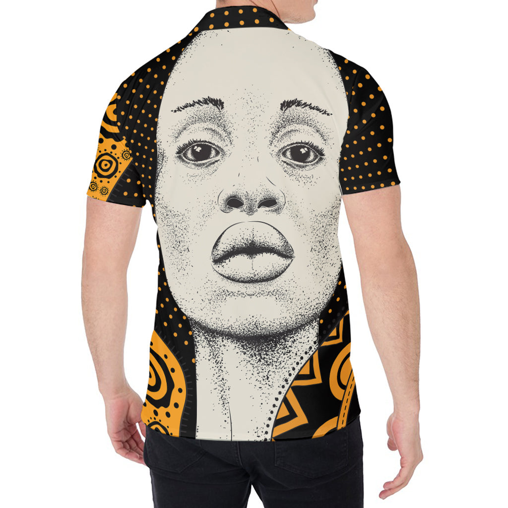 African Woman Print Men's Shirt
