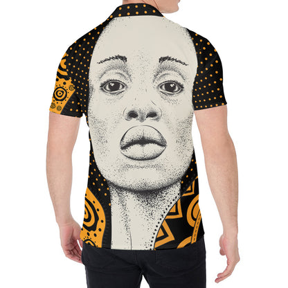 African Woman Print Men's Shirt