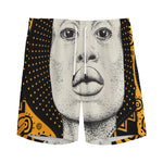 African Woman Print Men's Sports Shorts