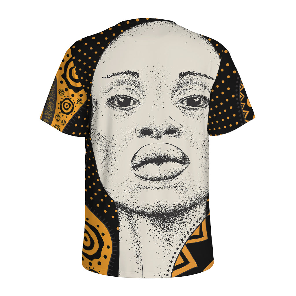 African Woman Print Men's Sports T-Shirt
