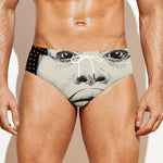 African Woman Print Men's Swim Briefs