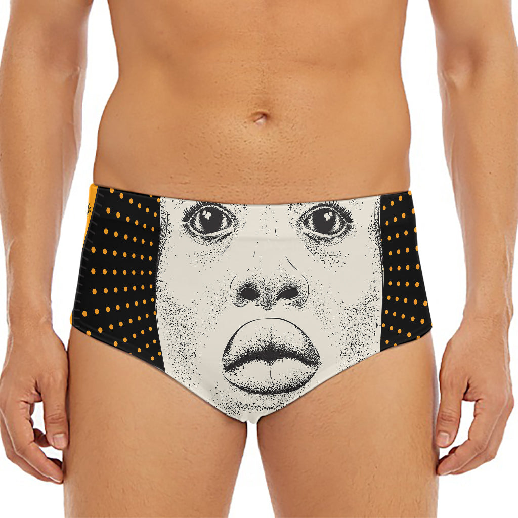 African Woman Print Men's Triangle Swim Briefs