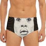 African Woman Print Men's Triangle Swim Briefs