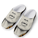 African Woman Print Mesh Casual Shoes