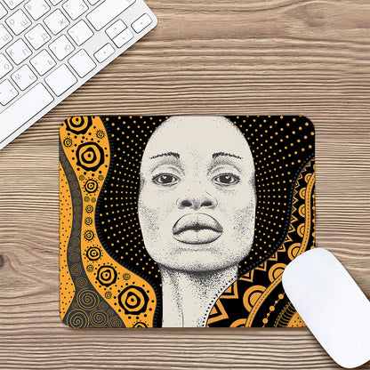 African Woman Print Mouse Pad