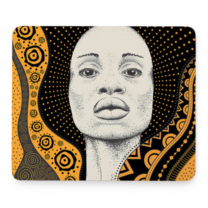 African Woman Print Mouse Pad