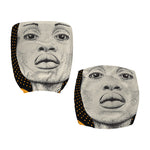 African Woman Print Office Chair Cover