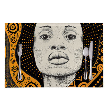 African Woman Print Placemat