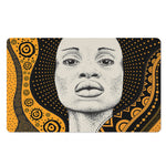 African Woman Print Polyester Doormat