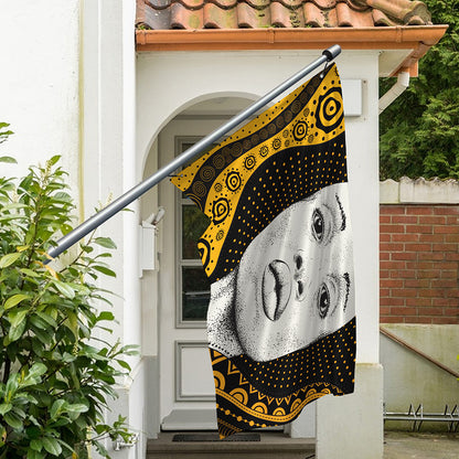 African Woman Print Polyester Flag