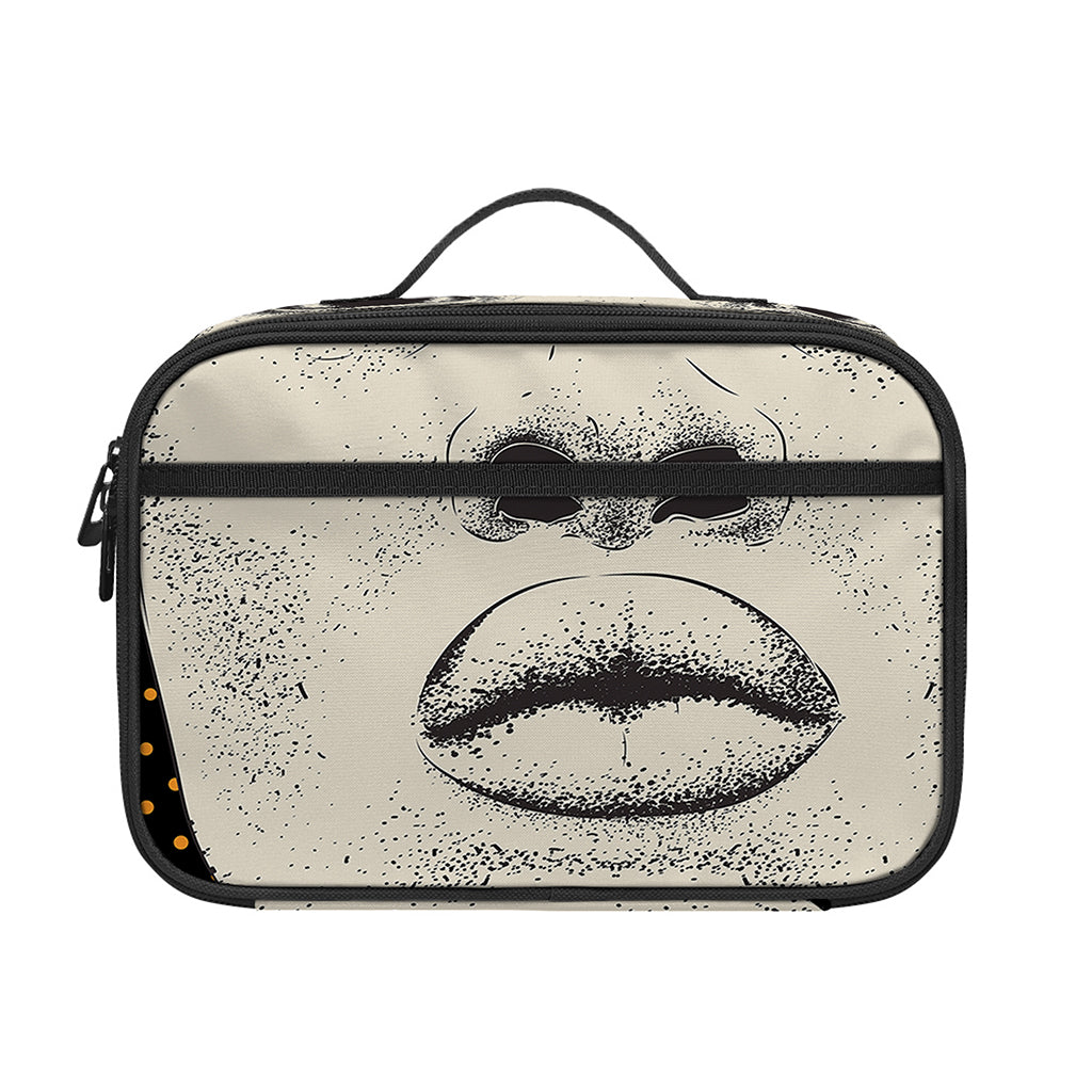 African Woman Print Portable Lunch Bag