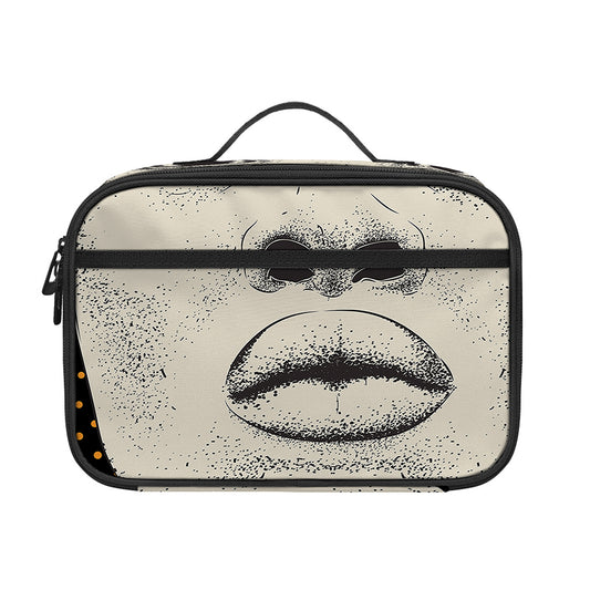 African Woman Print Portable Lunch Bag