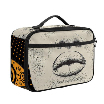 African Woman Print Portable Lunch Bag