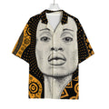 African Woman Print Rayon Hawaiian Shirt