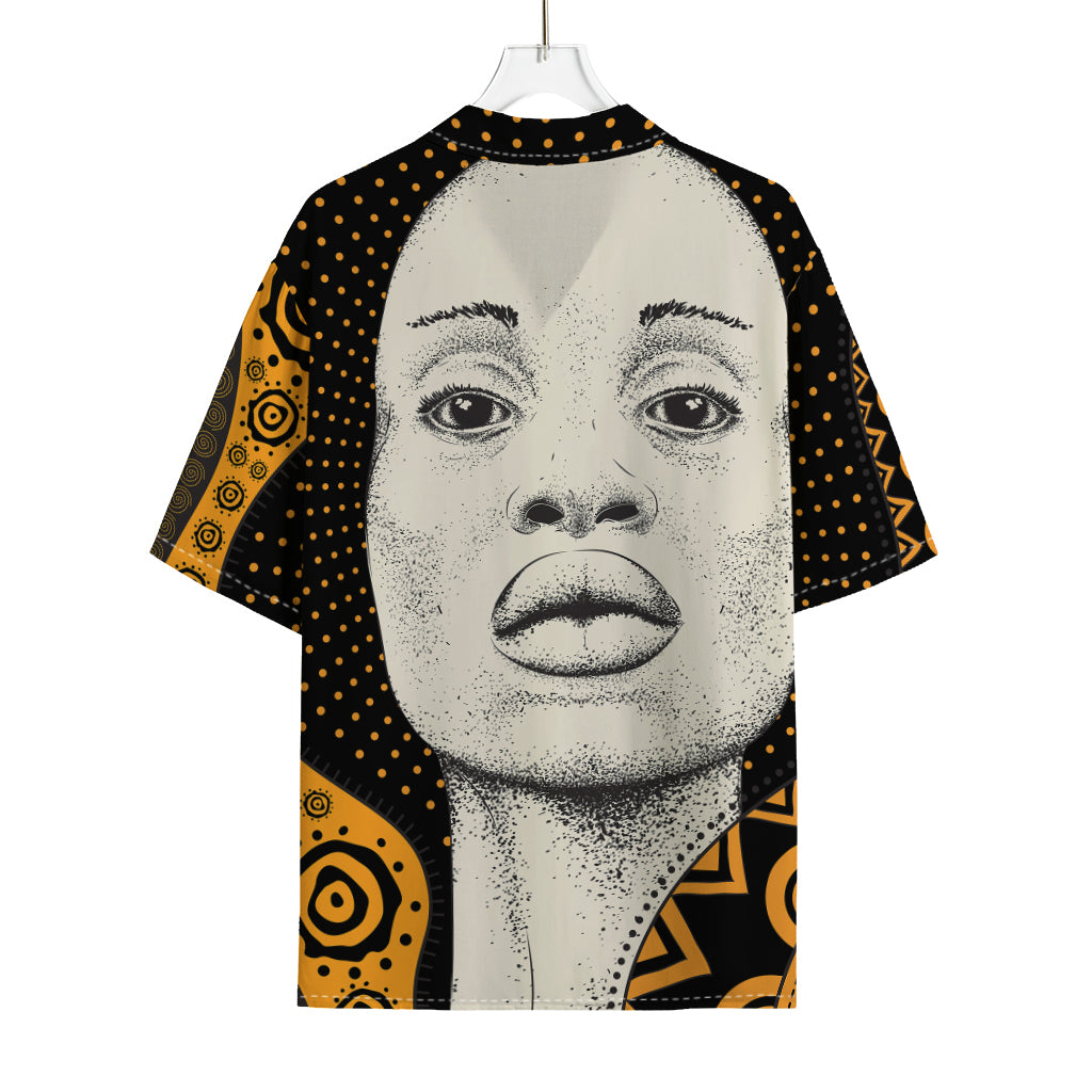 African Woman Print Rayon Hawaiian Shirt