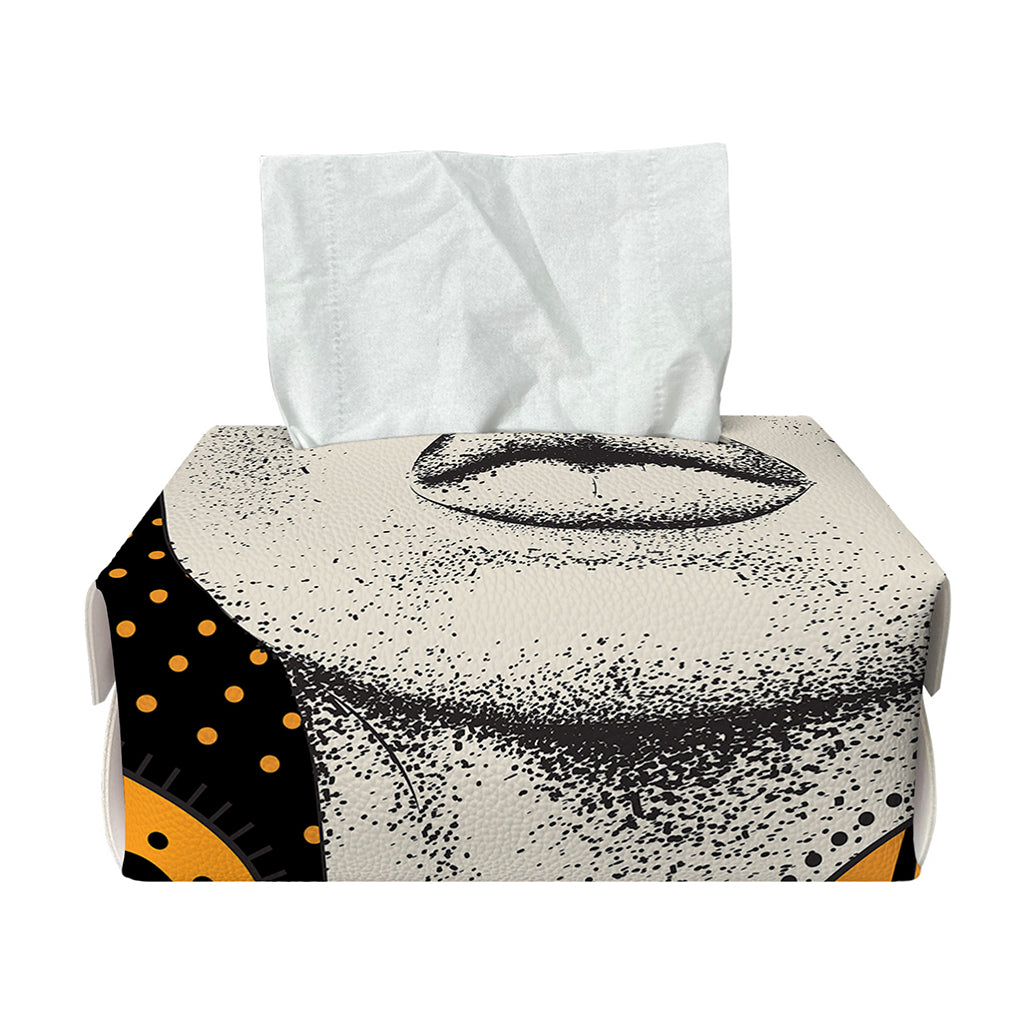 African Woman Print Rectangle Tissue Box Cover