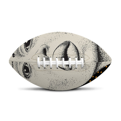 African Woman Print Rugby Ball