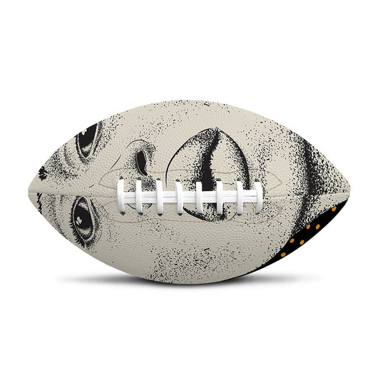 African Woman Print Rugby Ball