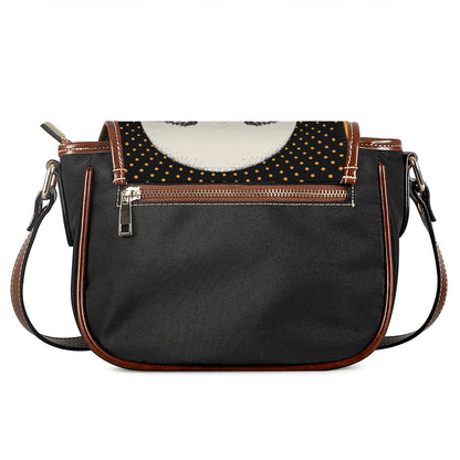 African Woman Print Saddle Bag