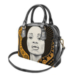 African Woman Print Shoulder Handbag