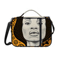 African Woman Print Shoulder Strap Bible Bag