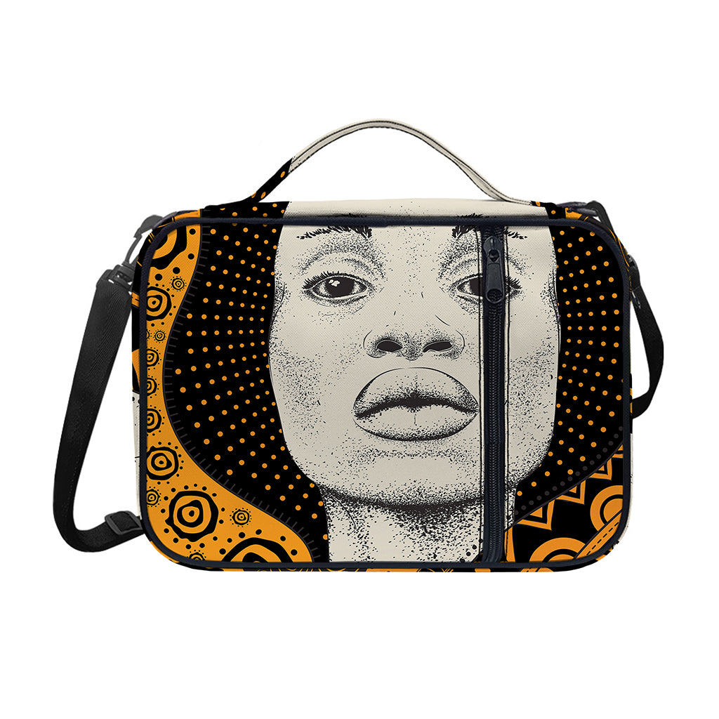 African Woman Print Shoulder Strap Bible Bag