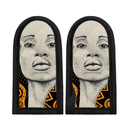 African Woman Print Skillet Handle Cover