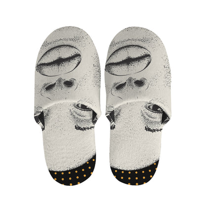 African Woman Print Slippers