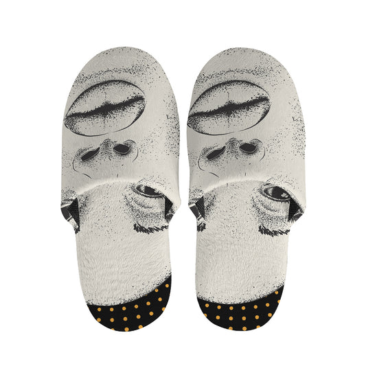 African Woman Print Slippers