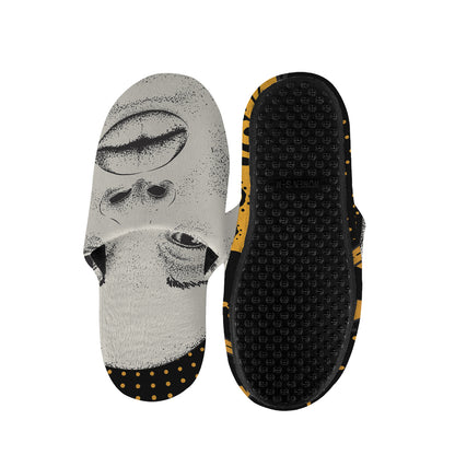 African Woman Print Slippers