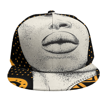 African Woman Print Snapback Cap
