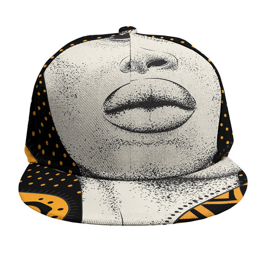African Woman Print Snapback Cap