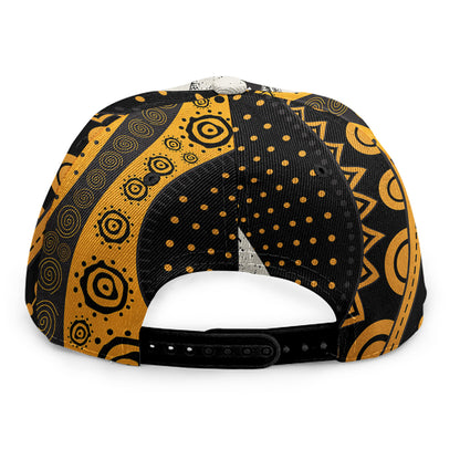 African Woman Print Snapback Cap
