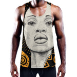 African Woman Print Training Tank Top