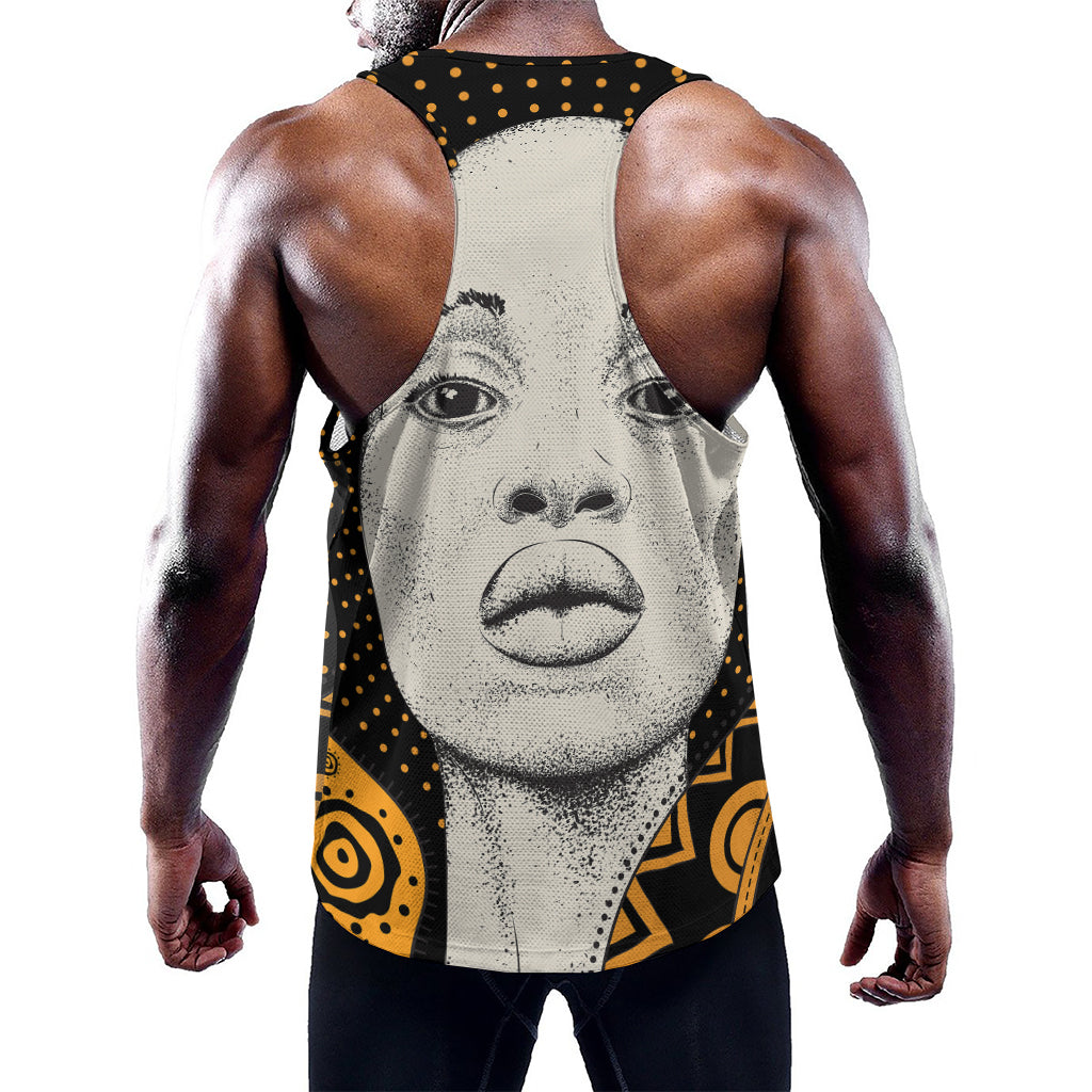 African Woman Print Training Tank Top