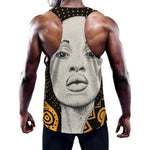 African Woman Print Training Tank Top
